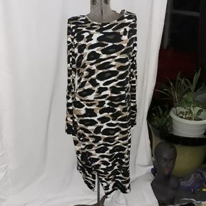 Camo-ish long sleeve dress